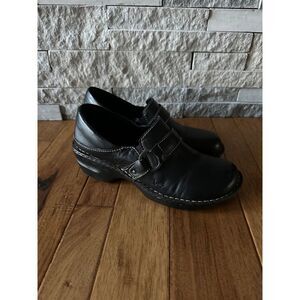 B•Ø•C Slip On Black buckle leather‎ 9.5M